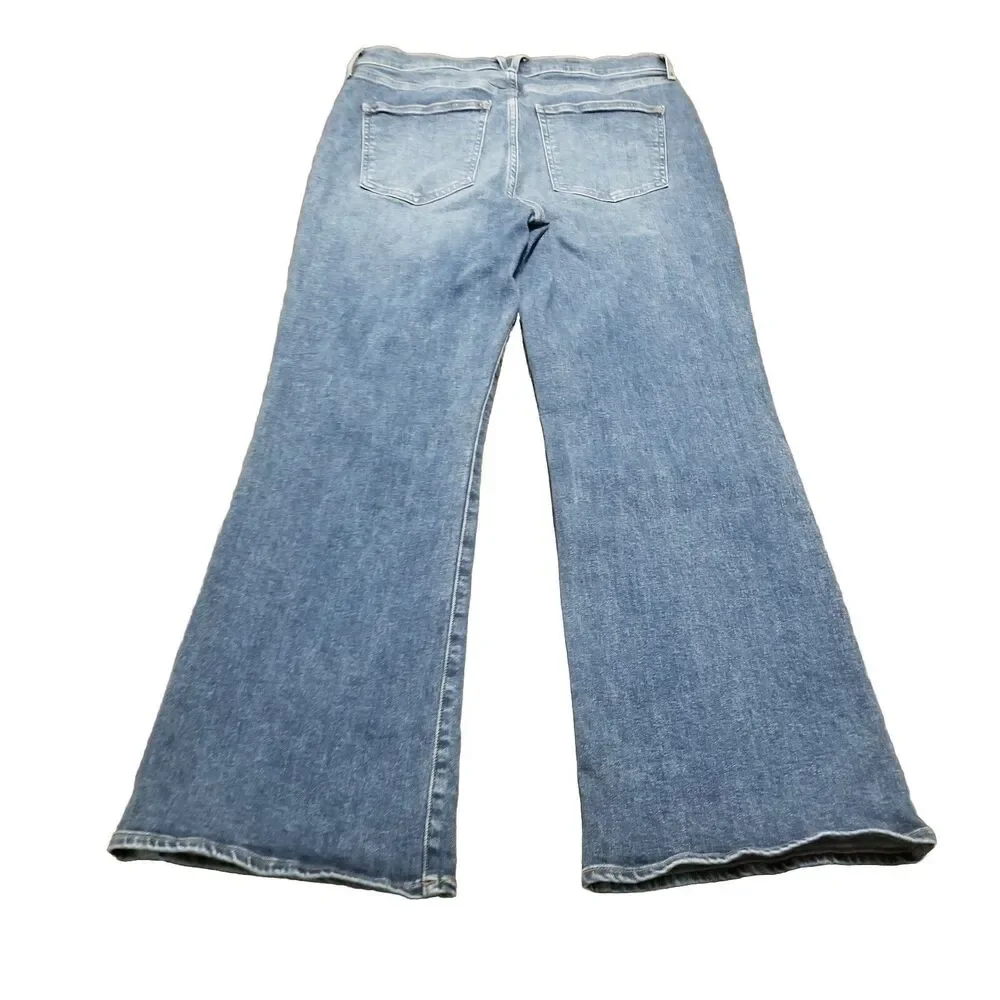 Veronica Beard Jeans Women's 32 Crosbie Wide Leg Loafer High Rise Denim (33x30)